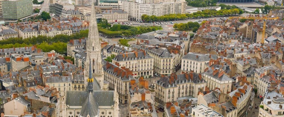 Nantes vue d'en haut